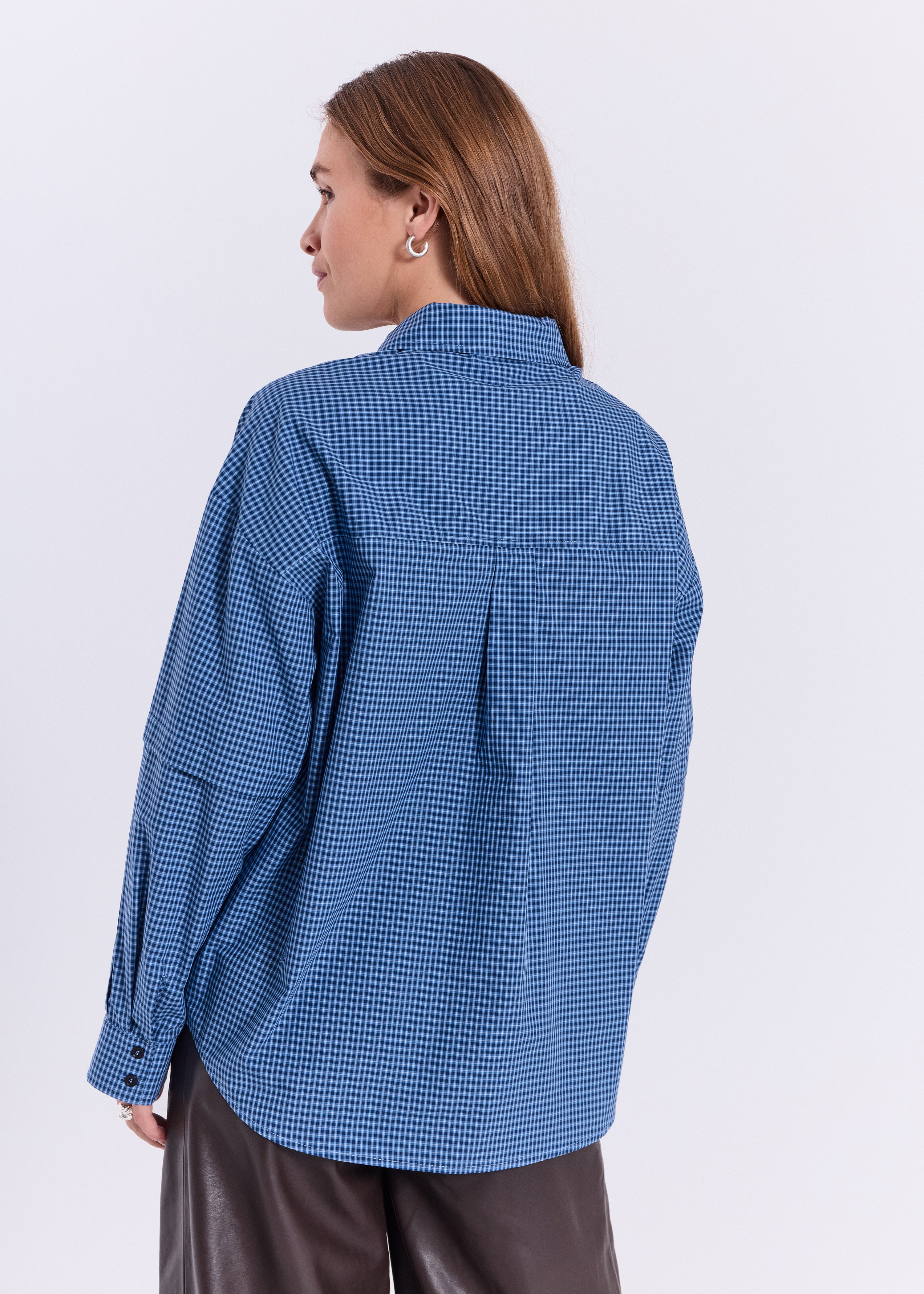 NORR Soffie shirt Skjorter Blue check