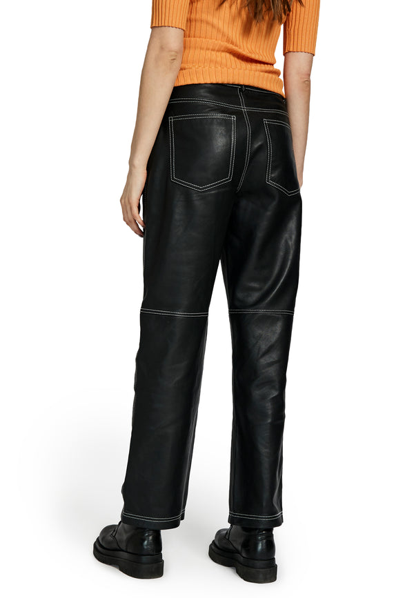 Tar leather pants - Black