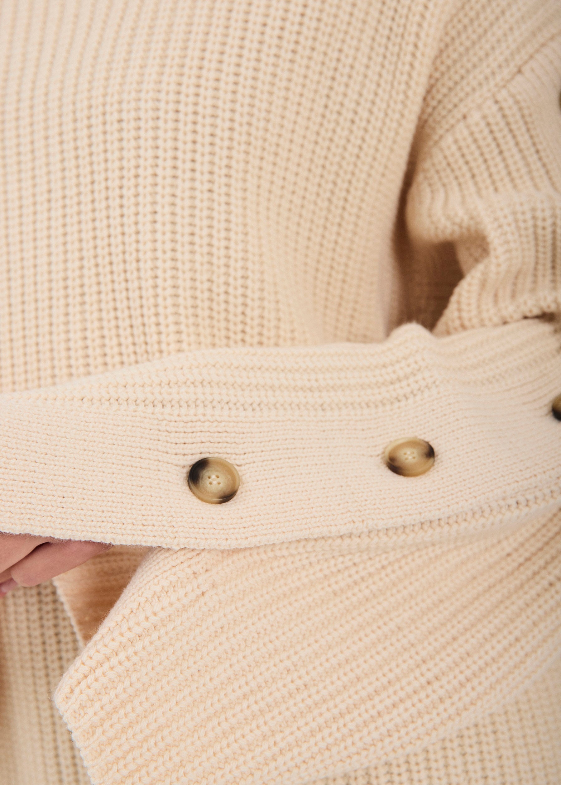 NORR Tristan knit top Strik Off-white