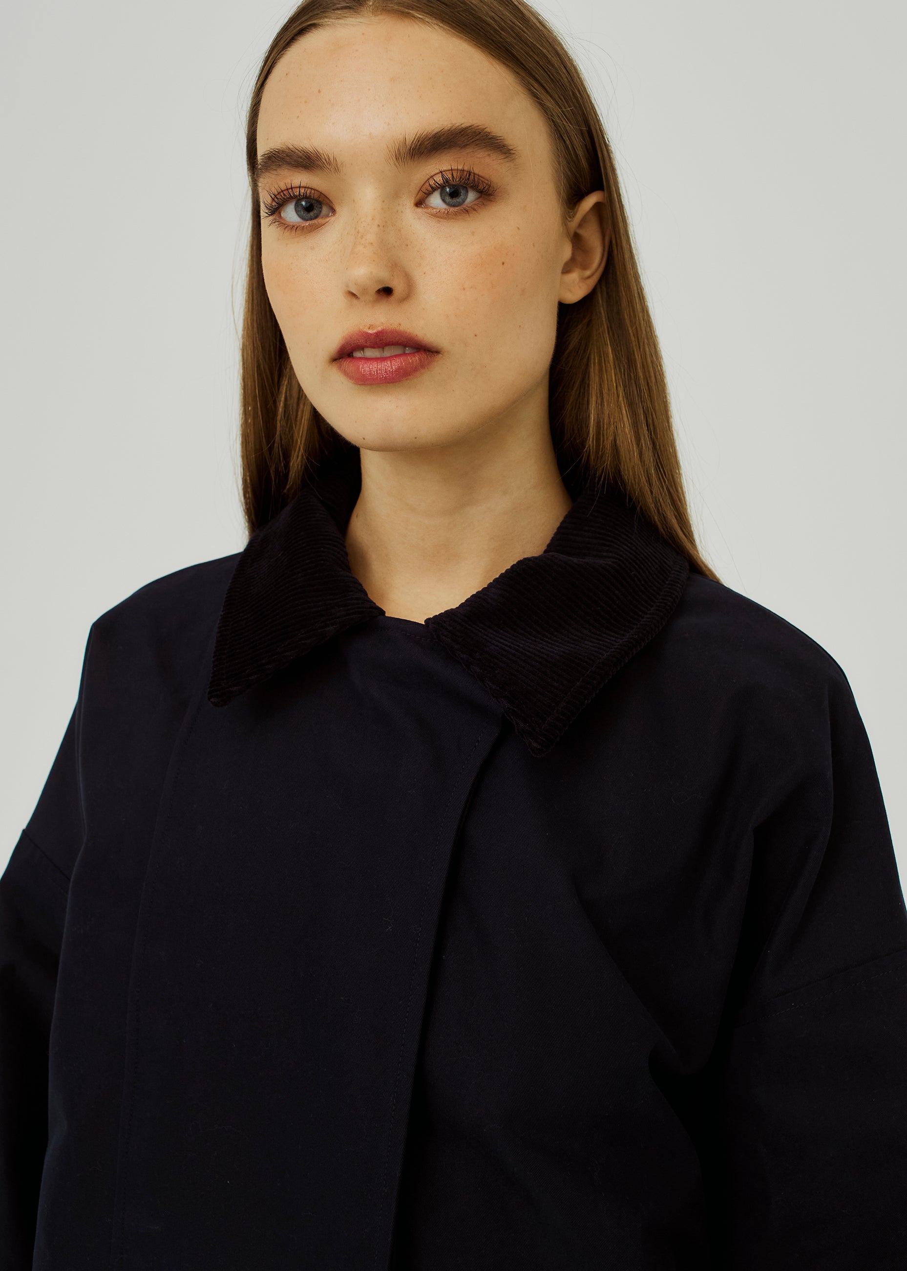 NORR Vana short trench Jackets Dark navy