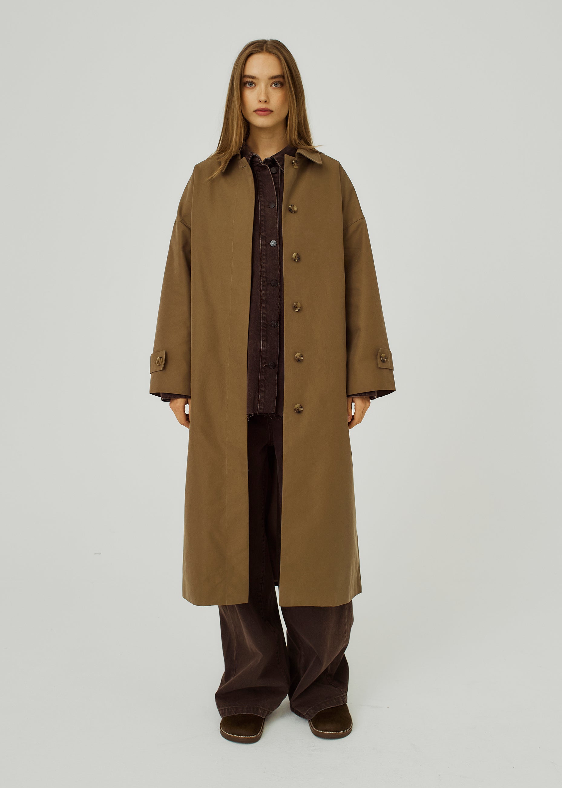 NORR Vana trench coat Jackets Khaki