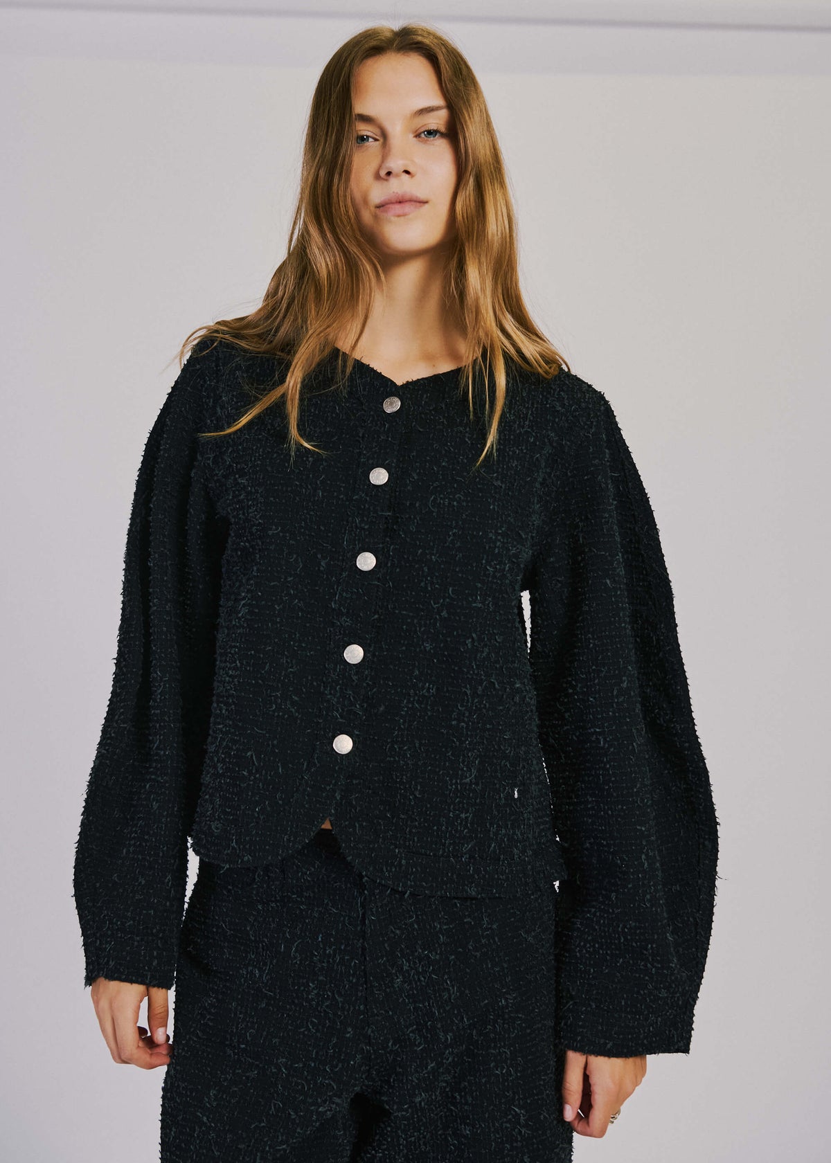 NORR Zoe LS denim shirt Skjorter Black washed