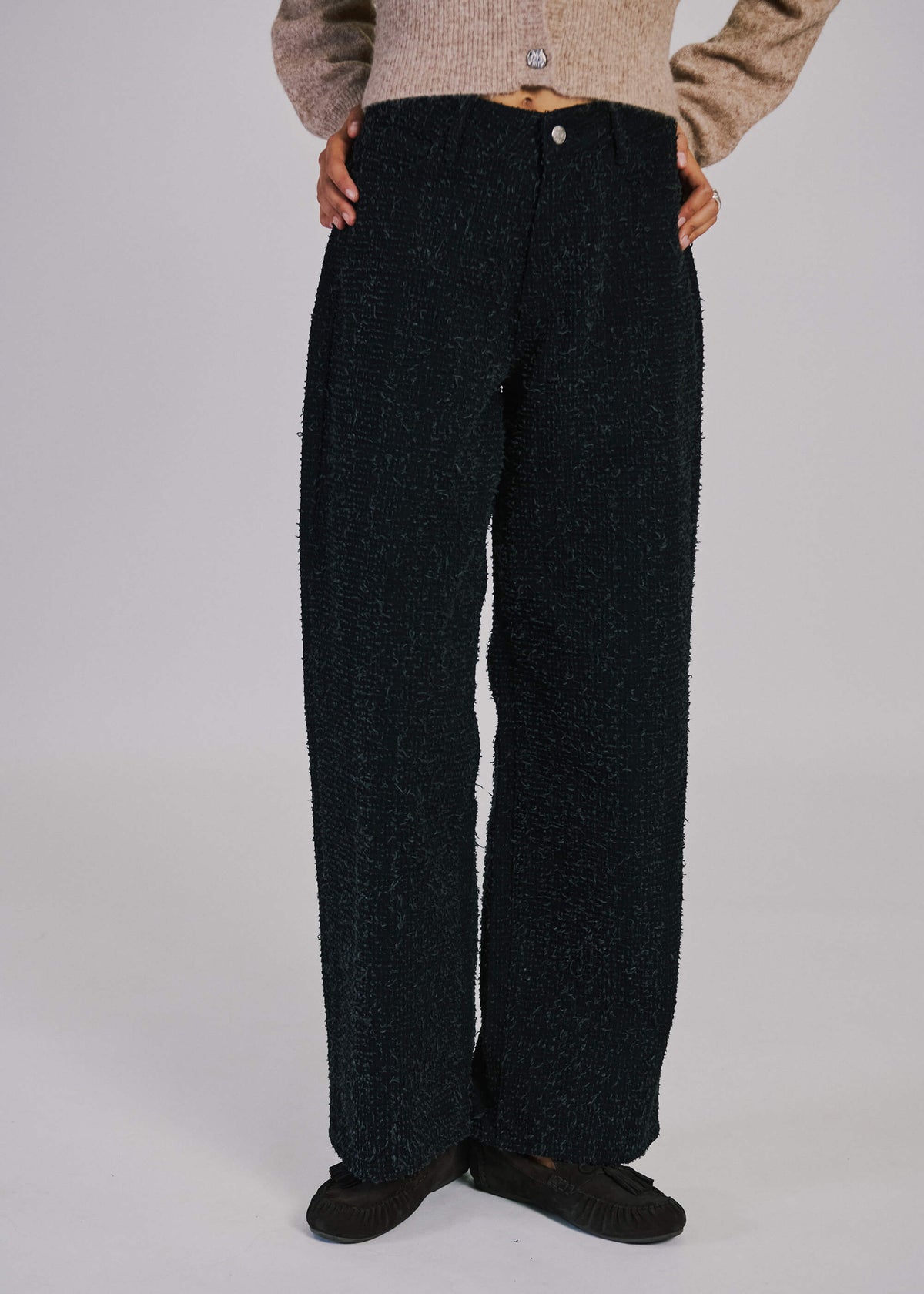 NORR Zoe straight leg jeans Bukser Black washed